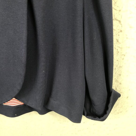 Anna Seravalli Jacket Womens Small US 40 Italy Navy Blue Red Sailor East Coast - Picture 8 of 16
